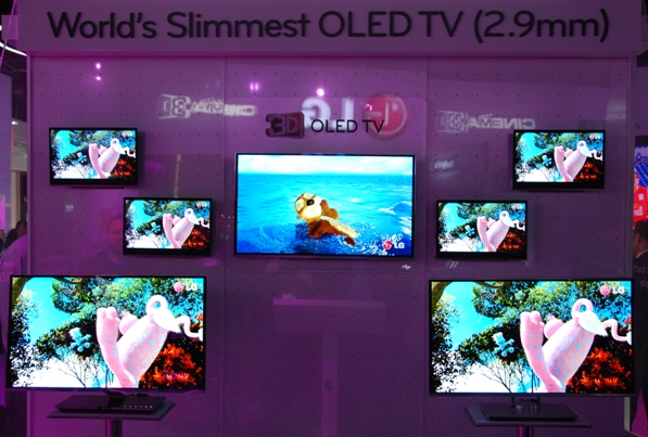 LGs 3d OLED skærme